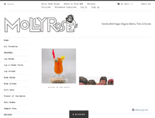 Tablet Screenshot of mollyrosebalms.com